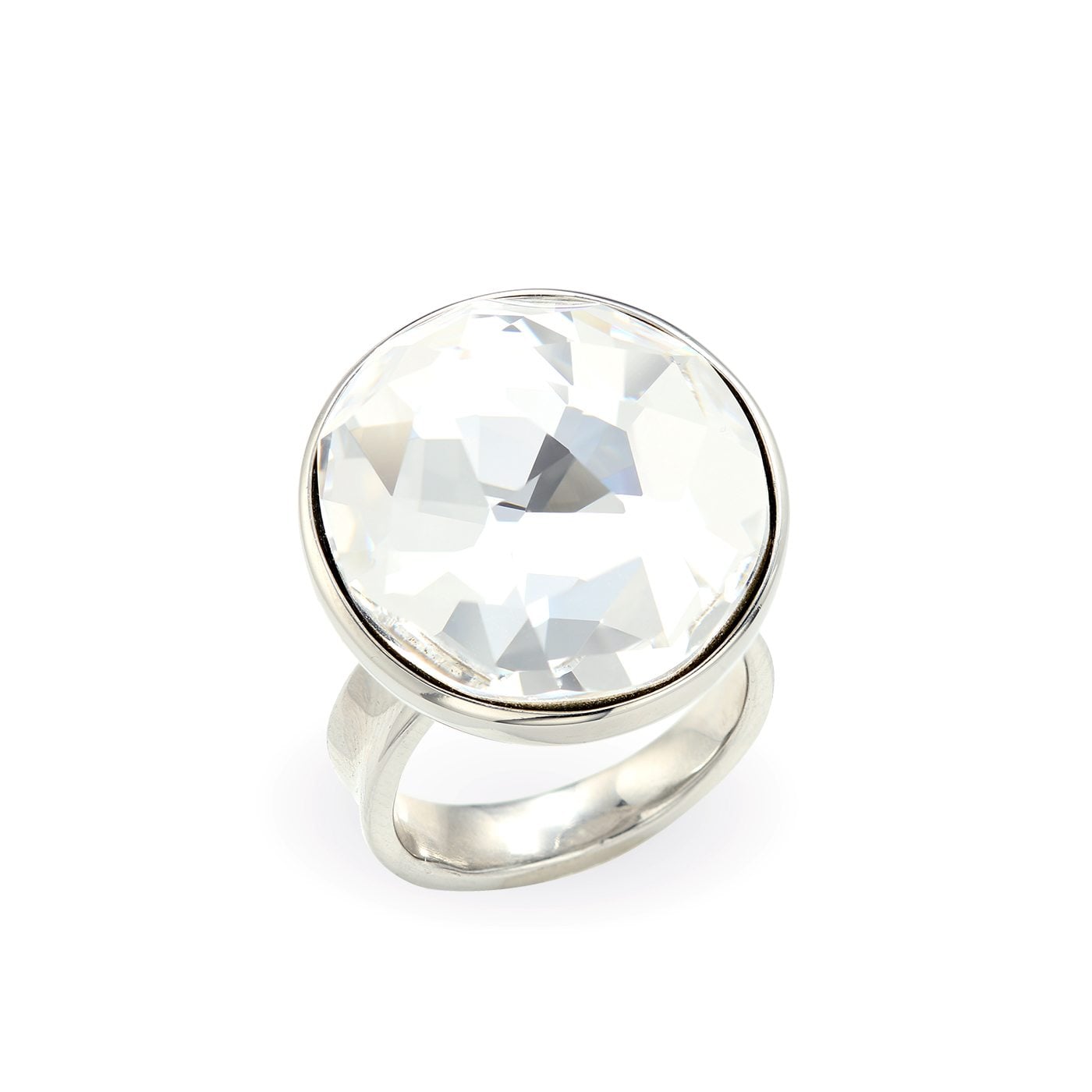 SS043A-Strunning-Swarovski-ring-with-white-crystal-stainless-steel-Ефектен-Сваровски-пръстен-бял-медицинска-стомана-316L
