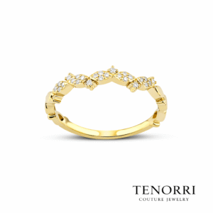 TENORRI diamond band ring 0.12ct 14K gold