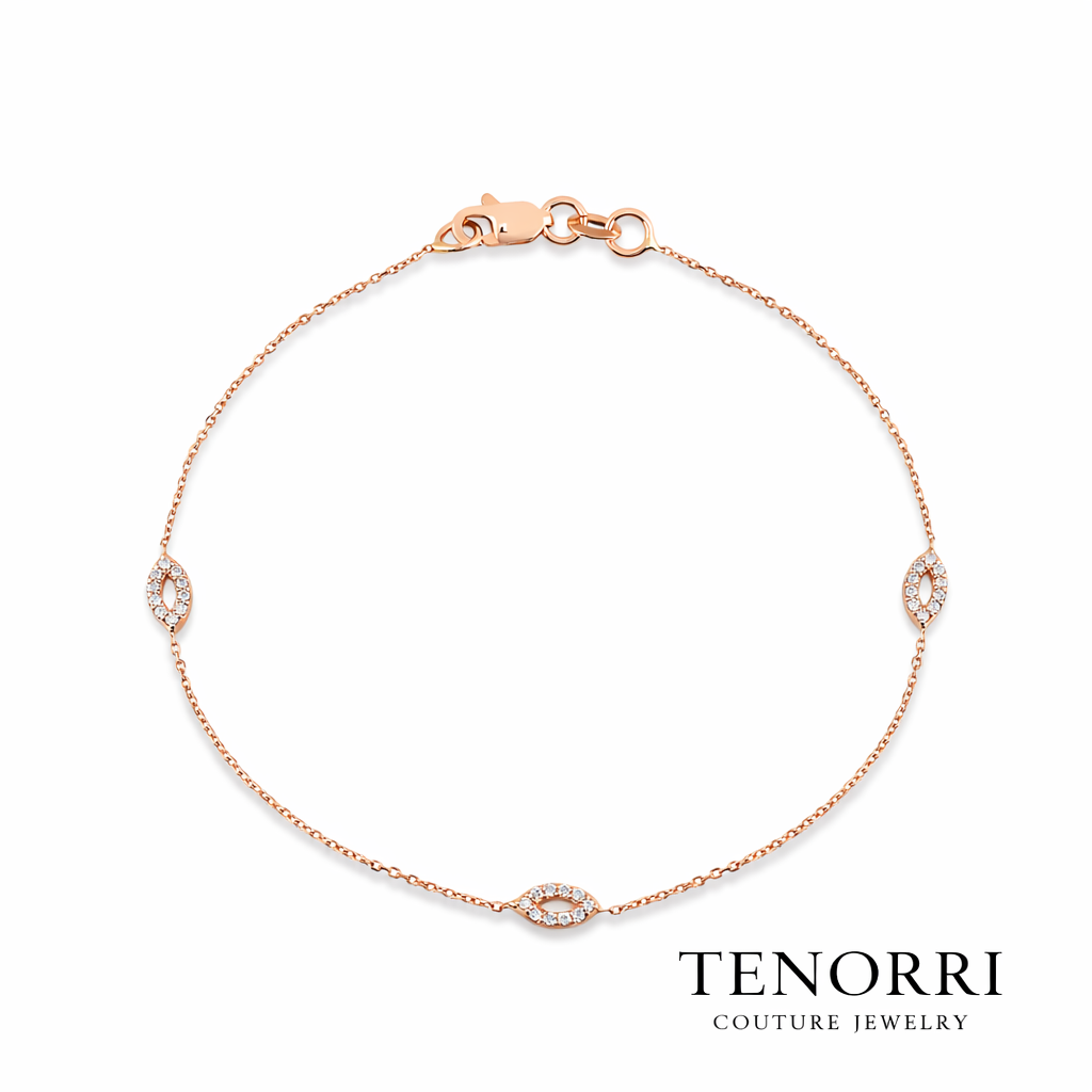TENORRI diamond bracelet 0.15ct 14K gold