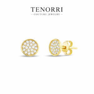 TENORRI diamond cluster stud earrings 0.20ct 14K gold