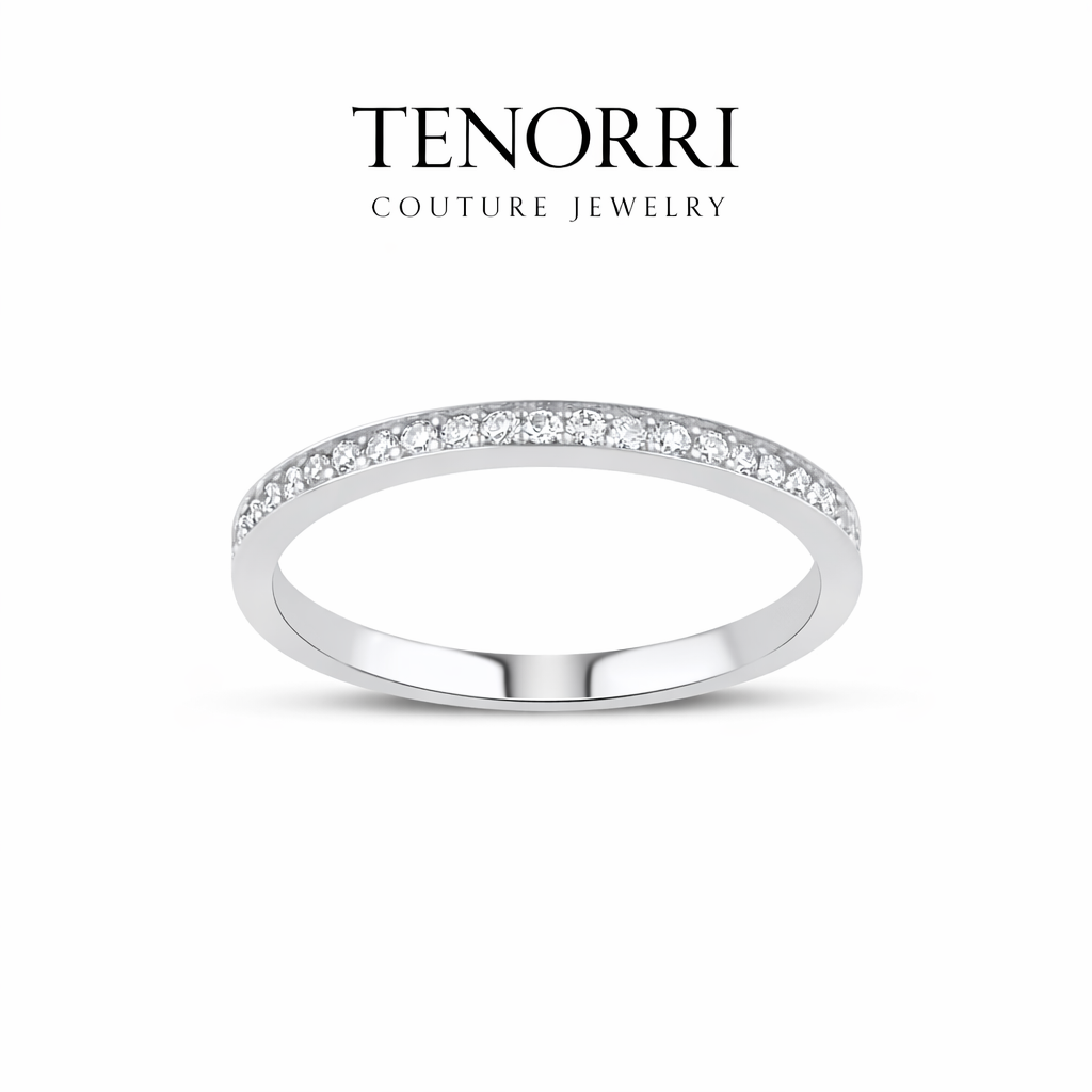 TENORRI diamond line ring 0.13ct 14K gold