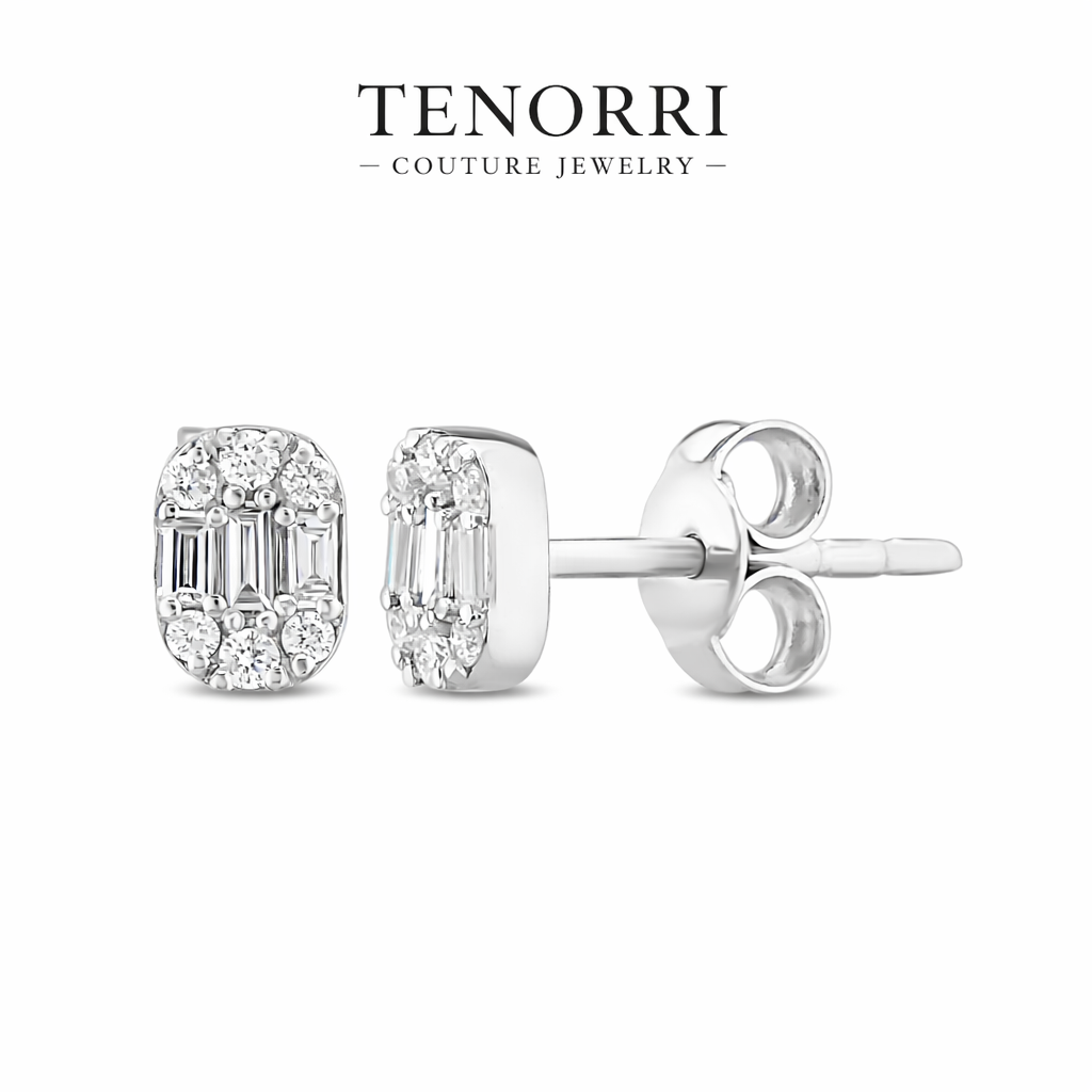 TENORRI diamond stud earrings 0.16ct 14K gold