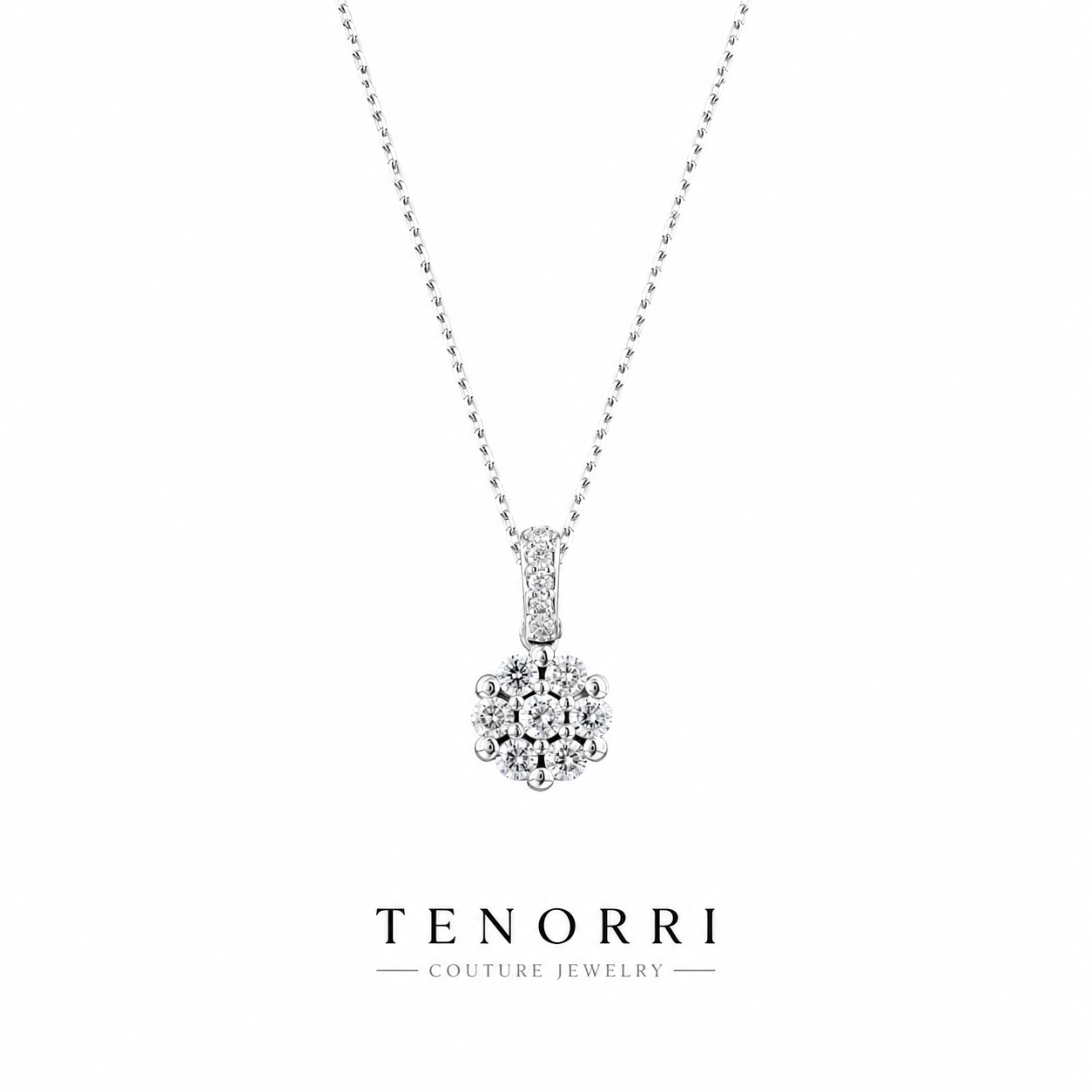 TENORRI диамантено колие cluster 0.27 ct злато
