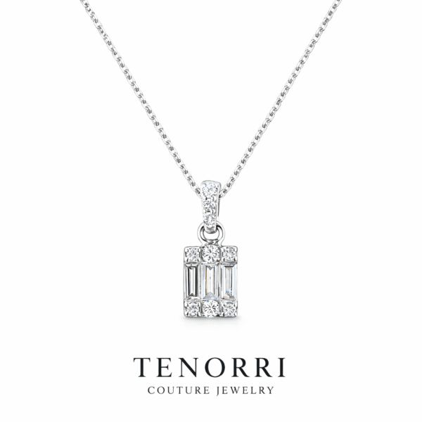 Диамантено колие TENORRI злато 0.13ct бял фон