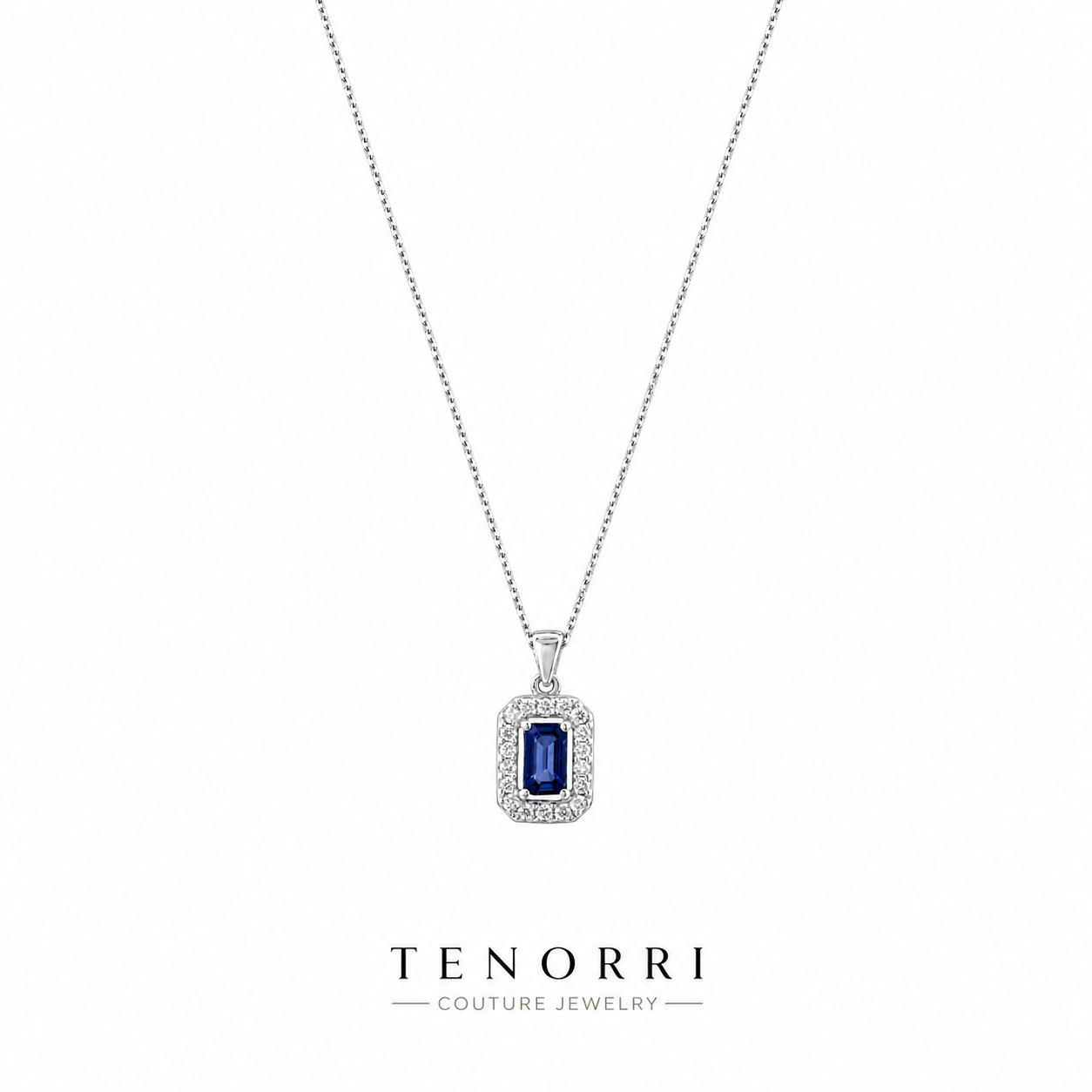 TENORRI колие със сапфир и диаманти 14К злато