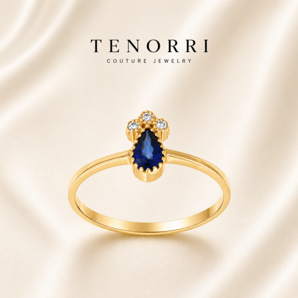 Elegant sapphire and diamond ring by TENORRI