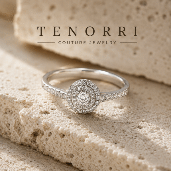 TENORRI AURELIA пръстен с диаманти в бяло злато