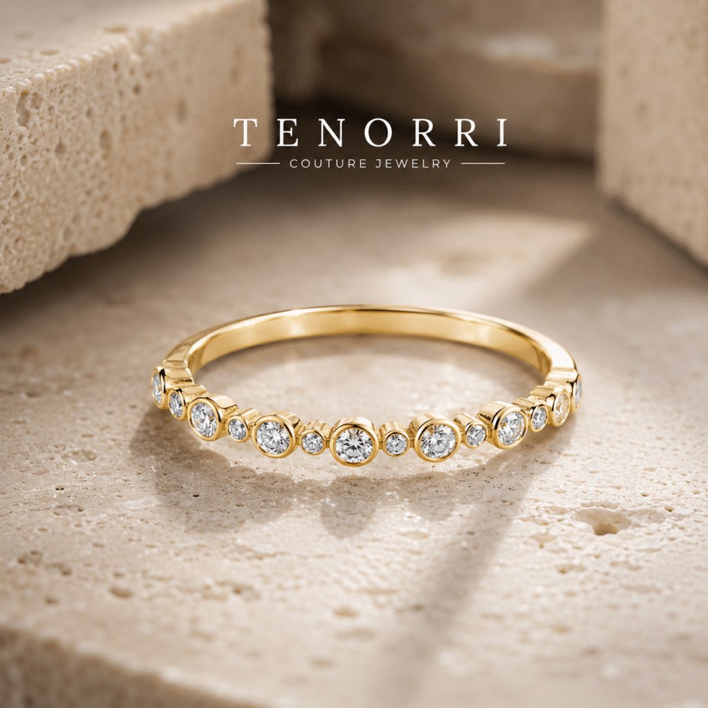 TENORRI CELESTIA пръстен с диаманти в жълто злато