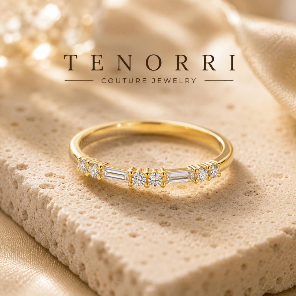 TENORRI DUETTE пръстен с диаманти 0,13 ct от 14K злато