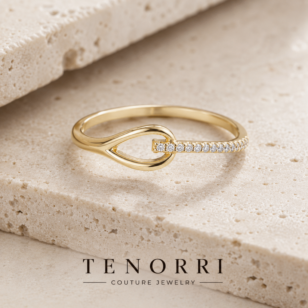 TENORRI ELEGANCE пръстен с диаманти в жълто злато