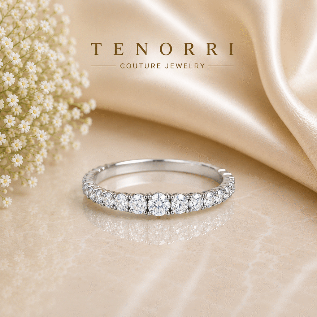 TENORRI ETERNAL SPARK diamond ring in white gold with natural diamonds